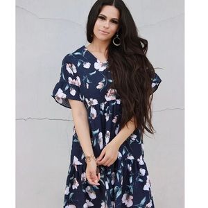 Nursing Queen dress with hidden zippers.